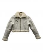 edit.for luluエディットフォールル）の古着「ムートンショートブルゾン」｜ホワイト