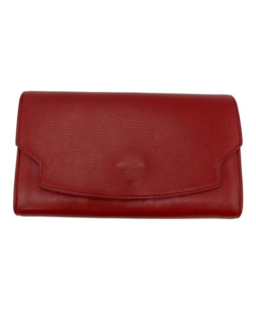 THE ROW（ザ ロウ）THE ROW (ザ ロウ) Lady Soft Leather Wallet レディソフトレザーウォレット レッドの古着・服飾アイテム
