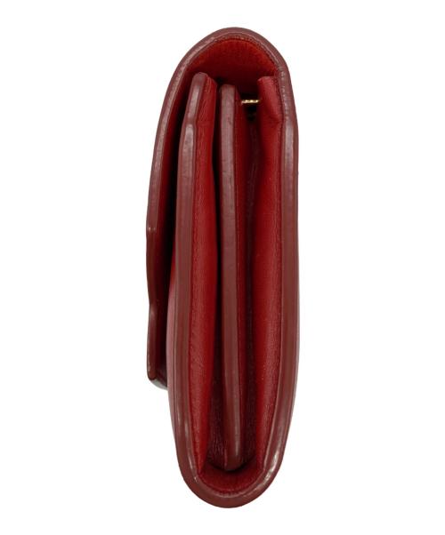 THE ROW（ザ ロウ）THE ROW (ザ ロウ) Lady Soft Leather Wallet レディソフトレザーウォレット レッドの古着・服飾アイテム