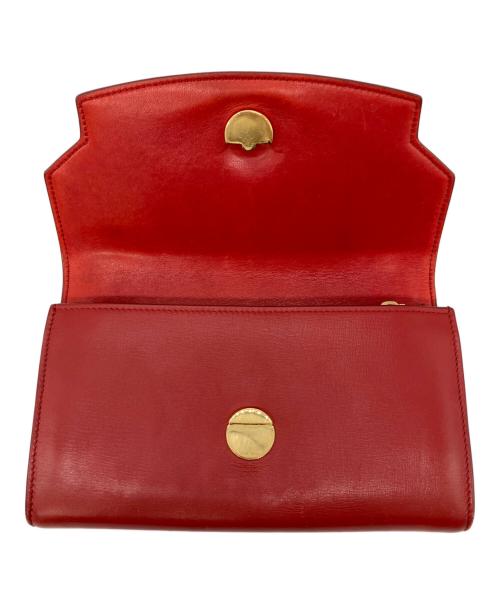 THE ROW（ザ ロウ）THE ROW (ザ ロウ) Lady Soft Leather Wallet レディソフトレザーウォレット レッドの古着・服飾アイテム