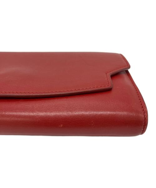 THE ROW（ザ ロウ）THE ROW (ザ ロウ) Lady Soft Leather Wallet レディソフトレザーウォレット レッドの古着・服飾アイテム
