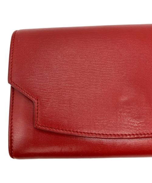 THE ROW（ザ ロウ）THE ROW (ザ ロウ) Lady Soft Leather Wallet レディソフトレザーウォレット レッドの古着・服飾アイテム