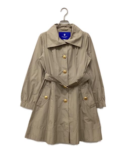 BLUE LABEL CRESTBRIDGE（ブルーレーベルクレストブリッジ）BLUE LABEL CRESTBRIDGE (ブルーレーベルクレストブリッジ) 金釦ベルテッドコート ベージュ サイズ:36の古着・服飾アイテム