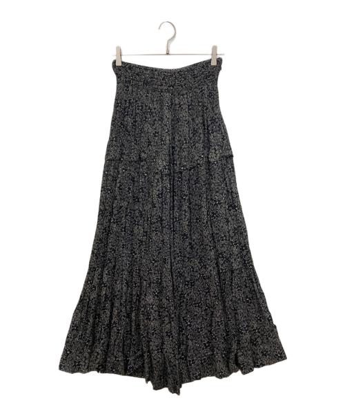 ISABEL MARANT ETOILE（イザベルマランエトワール）ISABEL MARANT ETOILE (イザベルマランエトワール) フラワーロングティアードスカート ブラック サイズ:34の古着・服飾アイテム