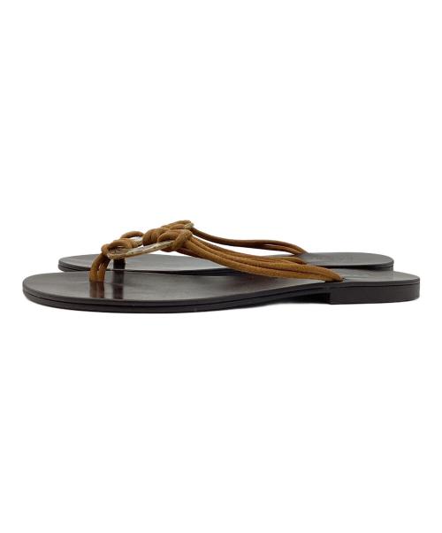 LAOCOONTE（ラオコンテ）LAOCOONTE (ラオコンテ) KALA Suede サンダル ブラウン サイズ:35の古着・服飾アイテム