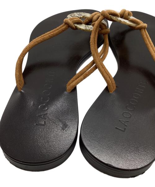 LAOCOONTE（ラオコンテ）LAOCOONTE (ラオコンテ) KALA Suede サンダル ブラウン サイズ:35の古着・服飾アイテム