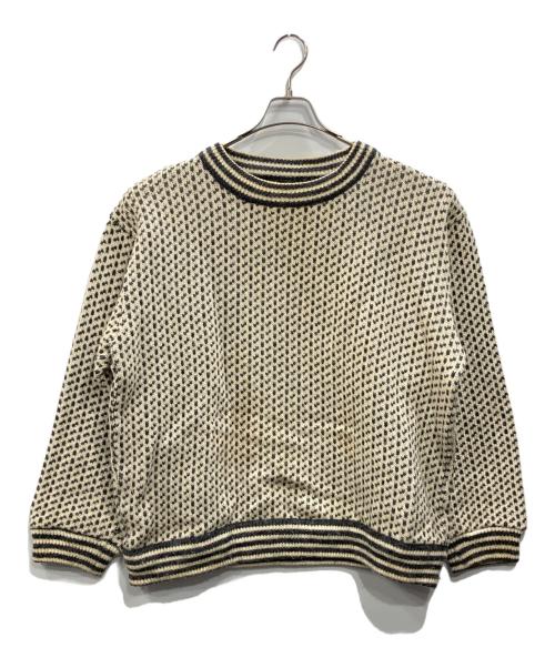 L.L.Bean（エルエルビーン）L.L.Bean (エルエルビーン) バーズアイニット アイボリー サイズ:Lの古着・服飾アイテム