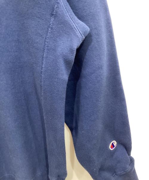Champion REVERSE WEAVE（チャンピオン リバース ウィーブ）Champion REVERSE WEAVE (チャンピオン リバース ウィーブ) プリントスウェット ネイビー サイズ:Lの古着・服飾アイテム
