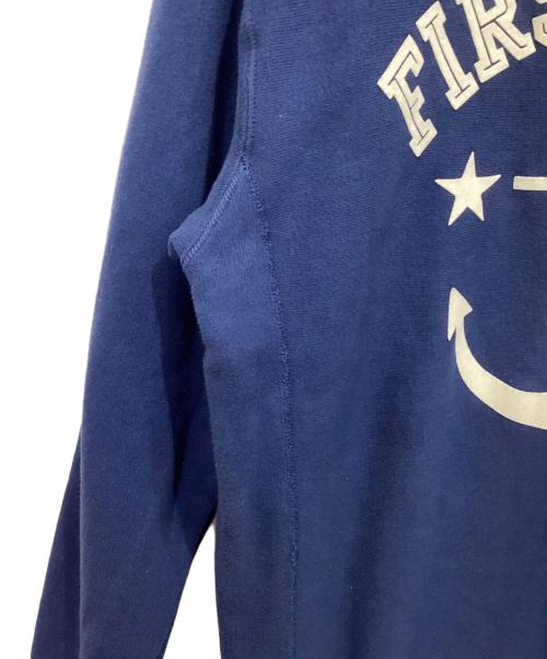 Champion REVERSE WEAVE（チャンピオン リバース ウィーブ）Champion REVERSE WEAVE (チャンピオン リバース ウィーブ) プリントスウェット ネイビー サイズ:Lの古着・服飾アイテム