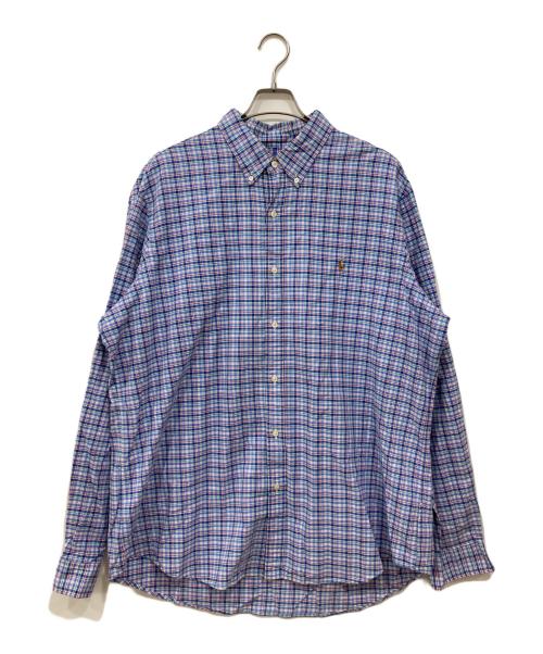 RALPH LAUREN（ラルフローレン）RALPH LAUREN (ラルフローレン) チェックシャツ ブルー サイズ:XXLの古着・服飾アイテム
