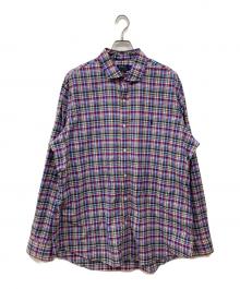 POLO RALPH LAUREN（ポロ・ラルフローレン）の古着「チェックシャツ」｜レッド
