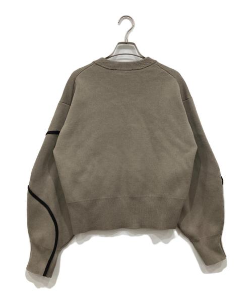 Adam et Rope（アダム エ ロペ）Adam et Rope (アダム エ ロペ) ラインアートカーディガン ベージュ サイズ:Freeの古着・服飾アイテム