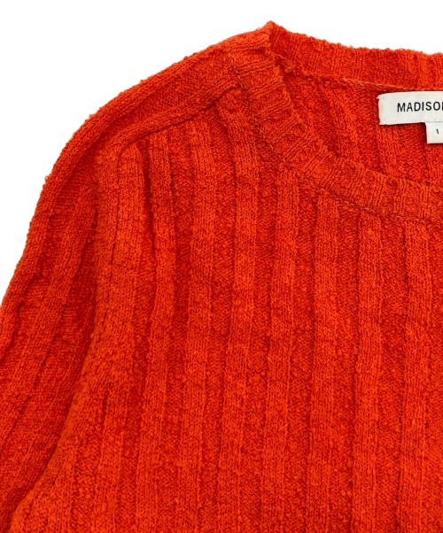 MADISON BLUE（マディソンブルー）MADISON BLUE (マディソンブルー) RIB S/S CREW / リブ S/S クルー レッド サイズ:1の古着・服飾アイテム