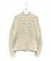 GIVENCHY（ジバンシィ）の古着「Givenchy Logo Cable Knit Sweater/ロゴケーブルニット」｜アイボリー