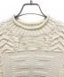 中古・古着 GIVENCHY (ジバンシィ) Givenchy Logo Cable Knit Sweater/ロゴケーブルニット アイボリー サイズ:S：40000円