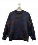 Junhashimotoジュンハシモト）の古着「TUCK SWEAT CREW CAMO」｜ネイビー