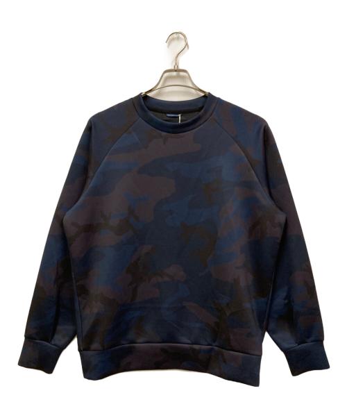 Junhashimoto（ジュンハシモト）Junhashimoto (ジュンハシモト) TUCK SWEAT CREW CAMO ネイビー サイズ:4の古着・服飾アイテム