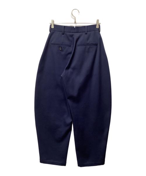 LOEFF（ロエフ）LOEFF (ロエフ) ダブルクロス ボンタントラウザーパンツ ネイビーの古着・服飾アイテム