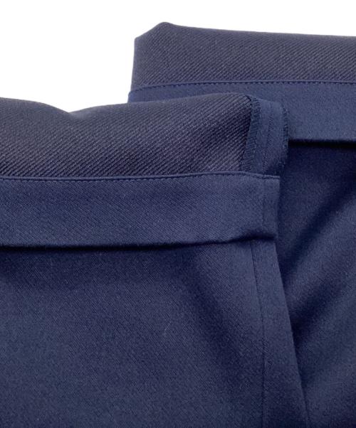 LOEFF（ロエフ）LOEFF (ロエフ) ダブルクロス ボンタントラウザーパンツ ネイビーの古着・服飾アイテム