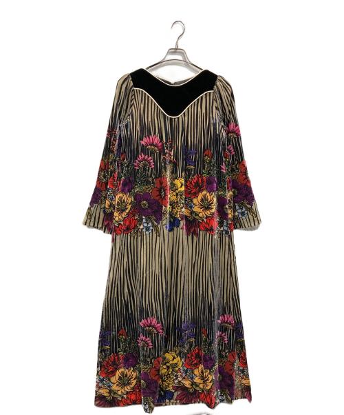FUMIE=TANAKA（フミエタナカ）FUMIE=TANAKA (フミエタナカ) フラワーフロッキーワンピース マルチカラー サイズ:2の古着・服飾アイテム