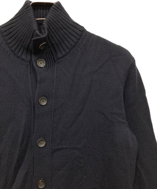 Zanone（ザノーネ）Zanone (ザノーネ) 5ゲージウールソリッドスタンドカラーニットカーディガン ネイビー サイズ:50の古着・服飾アイテム