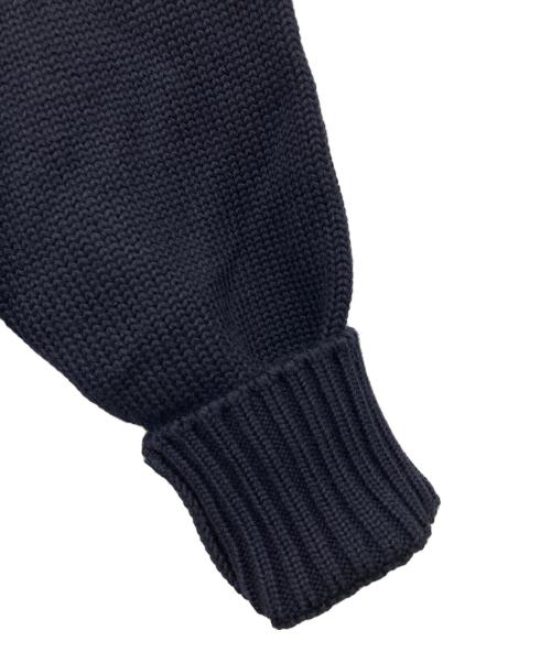 Zanone（ザノーネ）Zanone (ザノーネ) 5ゲージウールソリッドスタンドカラーニットカーディガン ネイビー サイズ:50の古着・服飾アイテム