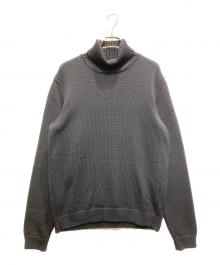 Zanone（ザノーネ）の古着「タートルネックニット」｜ネイビー