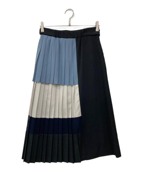 UNITED TOKYO（ユナイテッドトーキョー）UNITED TOKYO (ユナイテッドトーキョー) ブロッキングメッシュスカート ブルー サイズ:2の古着・服飾アイテム