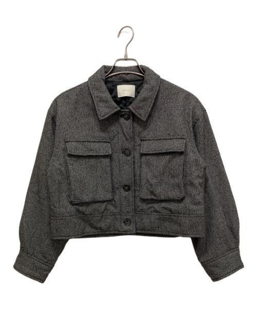 STRATA（エストラータ）STRATA (エストラータ) ツィーディー中綿ジャケット ブラック サイズ:FREEの古着・服飾アイテム