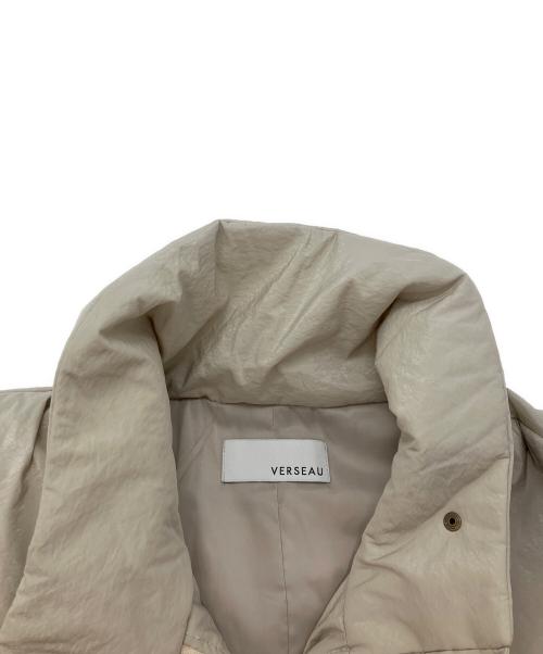 VERSEAU（バルソ）VERSEAU (バルソ) ブライトタッサー中綿ジレ ベージュ サイズ:Freeの古着・服飾アイテム