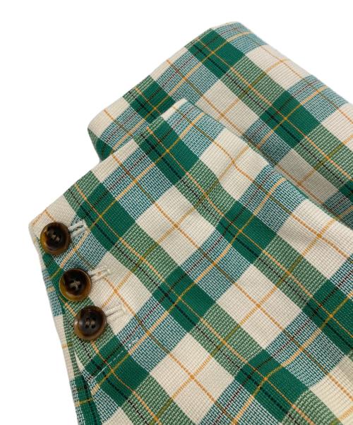 COEL（コエル）COEL (コエル) チェック柄袖ボリュームジャケット グリーン サイズ:36の古着・服飾アイテム
