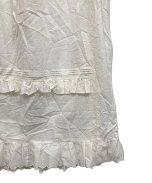 BEAMS BOY（ビームスボーイ）BEAMS BOY (ビームスボーイ) ユーロ ヴィンテージ タック スカート ホワイト サイズ:Freeの古着・服飾アイテム