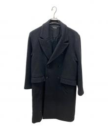 MONKEY TIME（モンキータイム）の古着「TW RING YARN W OVER COAT」｜ブラック