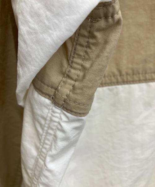 Jack Wolfskin（ジャック ウルフスキン）Jack Wolfskin (ジャック ウルフスキン) JP CLASSIC VERSA JACKET W ベージュ×ホワイト サイズ:Lの古着・服飾アイテム