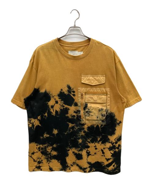 FenG CHen WANG（フェンチェンワン）FENG CHEN WANG (フェンチェンワン) Bleached Pocket T-Shirt イエロー サイズ:Lの古着・服飾アイテム