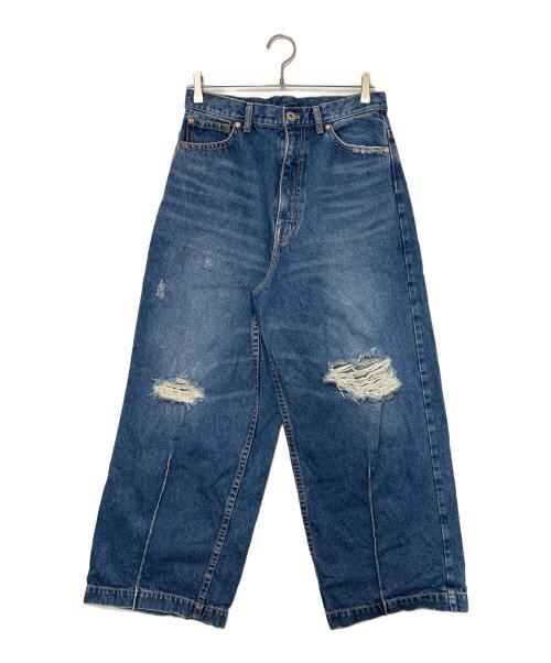 RHODOLIRION（ロドリリオン）RHODOLIRION (ロドリリオン) 90’Loose Straight Jean Pant ブルー サイズ:SIZE 0の古着・服飾アイテム