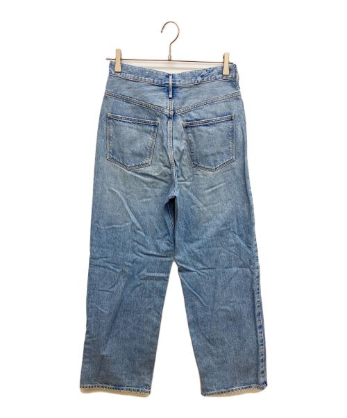 upper hights（アッパーハイツ）upper hights (アッパーハイツ) THE NIECE ハイライズストレート デニムパンツ サックスブルー サイズ:W24の古着・服飾アイテム