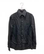 KANAKO SAKAIカナコ サカイ）の古着「ジャガードシャツ」｜ブラック