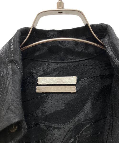 KANAKO SAKAI（カナコ サカイ）KANAKO SAKAI (カナコ サカイ) ジャガードシャツ ブラック サイズ:36の古着・服飾アイテム