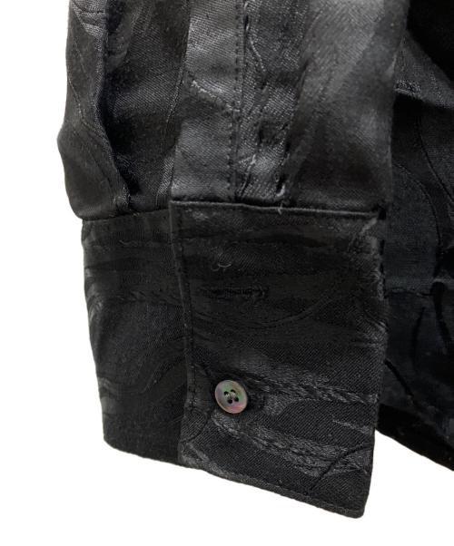 KANAKO SAKAI（カナコ サカイ）KANAKO SAKAI (カナコ サカイ) ジャガードシャツ ブラック サイズ:36の古着・服飾アイテム