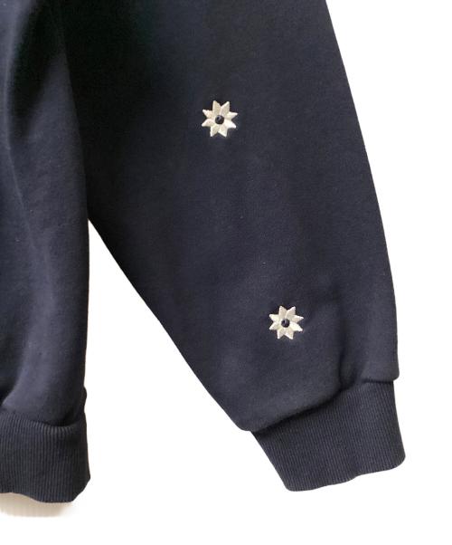 nick gear（ニックギア）nick gear (ニックギア) FLOWER HALFZIP SWEAT(フラワーハーフジップ スウェット) ネイビー サイズ:XLの古着・服飾アイテム