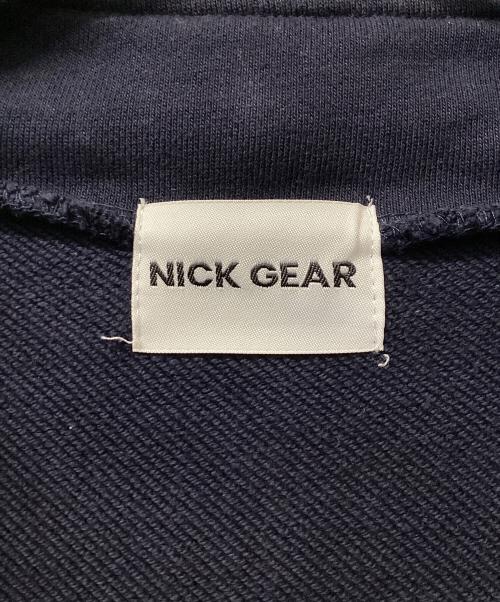 nick gear（ニックギア）nick gear (ニックギア) FLOWER HALFZIP SWEAT(フラワーハーフジップ スウェット) ネイビー サイズ:XLの古着・服飾アイテム