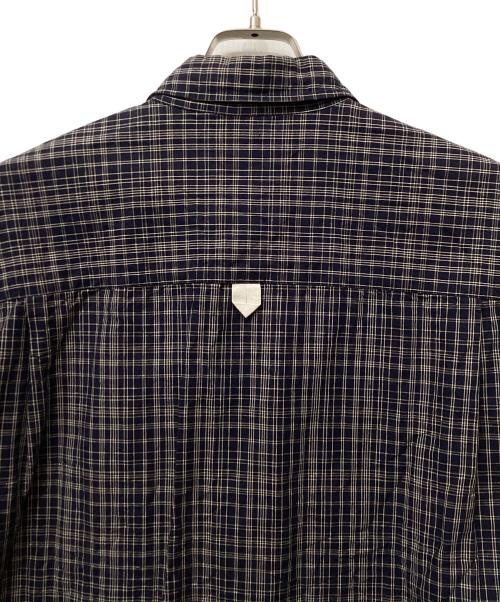 MHL（エムエイチエル）MHL (エムエイチエル) チェックシャツ ネイビー サイズ:Lの古着・服飾アイテム