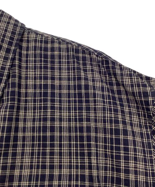 MHL（エムエイチエル）MHL (エムエイチエル) チェックシャツ ネイビー サイズ:Lの古着・服飾アイテム