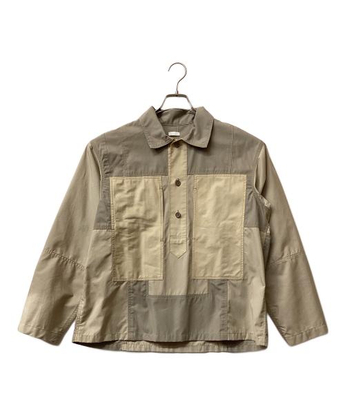 SEEALL（シーオール）SEEALL (シーオール) RECONSTRUCTED WORK SHIRTS(リコンストラクテッド ワーク シャツ) ベージュ サイズ:2の古着・服飾アイテム