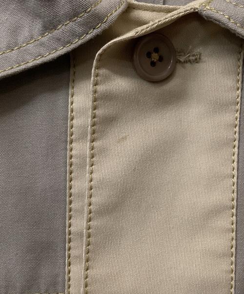SEEALL（シーオール）SEEALL (シーオール) RECONSTRUCTED WORK SHIRTS(リコンストラクテッド ワーク シャツ) ベージュ サイズ:2の古着・服飾アイテム