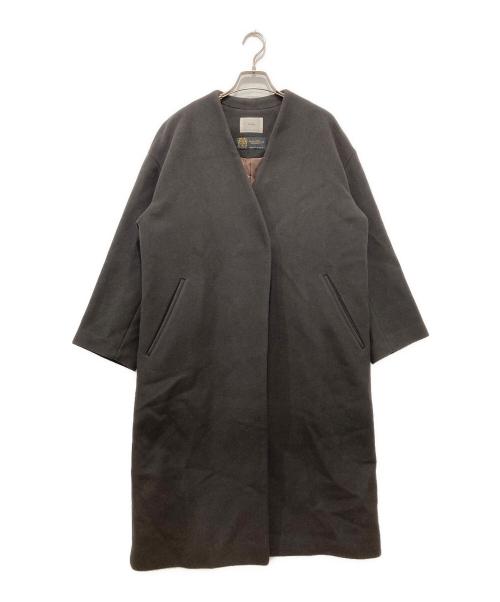 IENA（イエナ）IENA (イエナ) MANTECOノーカラーコート ブラウン サイズ:38の古着・服飾アイテム