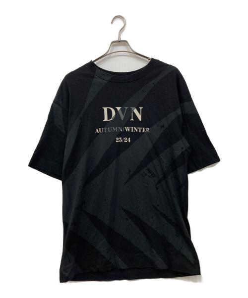 DRIES VAN NOTEN（ドリスヴァンノッテン）DRIES VAN NOTEN (ドリスヴァンノッテン) heli pr Show 7602 M.k.t-shirt ブラック サイズ:LARGEの古着・服飾アイテム