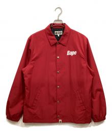 A BATHING APE（ア ベイシング エイプ）の古着「コーチジャケット」｜レッド