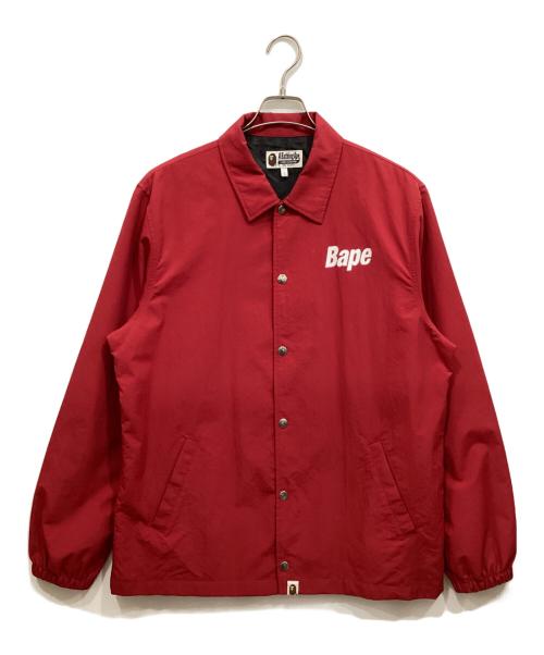 A BATHING APE（ア ベイシング エイプ）A BATHING APE (ア ベイシング エイプ) コーチジャケット レッド サイズ:Lの古着・服飾アイテム